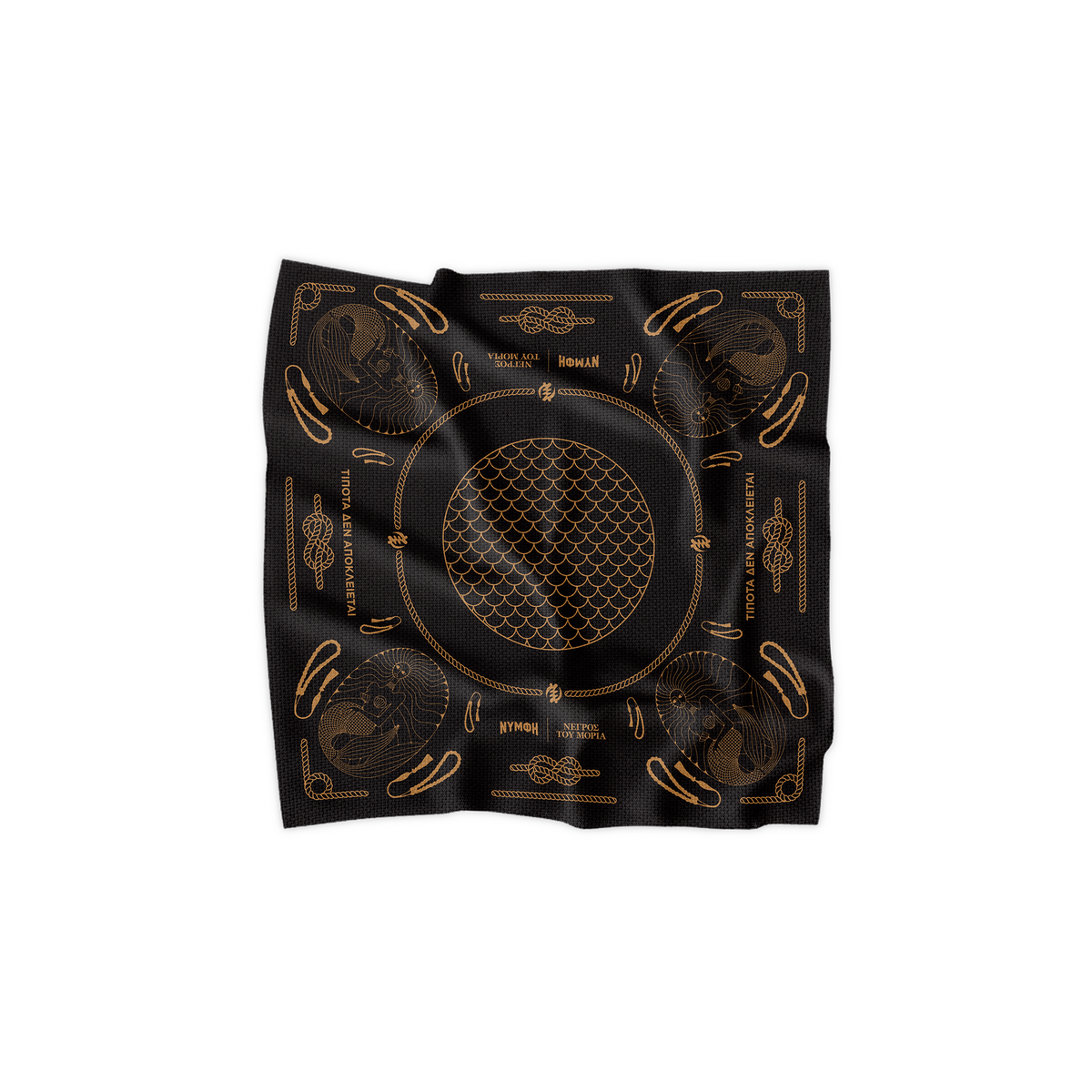 Limited Edition Bandana NTM x ΝΥΜΦΗ ''Τίποτα δεν αποκλείεται'' Black