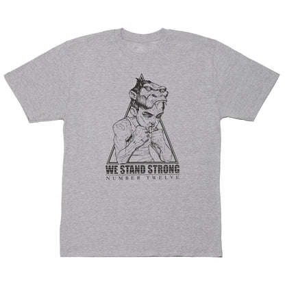 T-Shirt 12os Pithikos Fighter (We Stand Strong) Grey