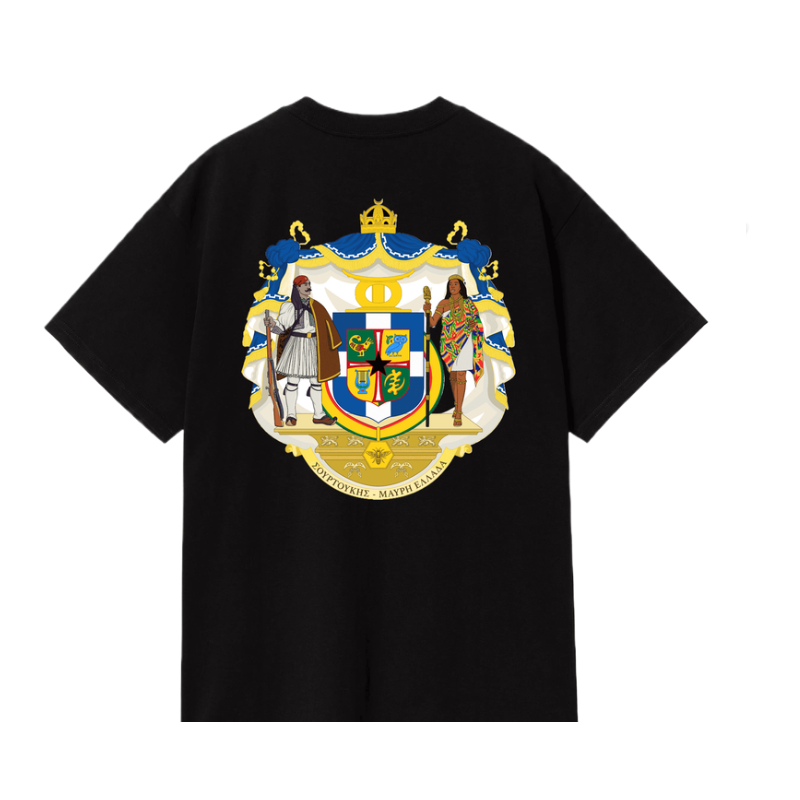 T-shirt NTM "Μαύρη Ελλάδα" Black