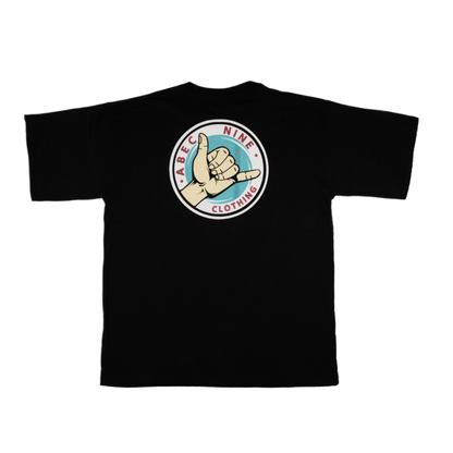 T-Shirt Abecnine Black Hang loose