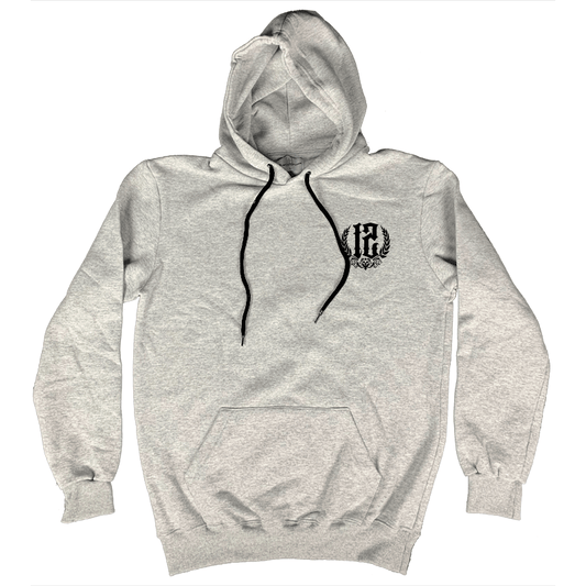 Hoodie 12os (Rise and Grind) Grey