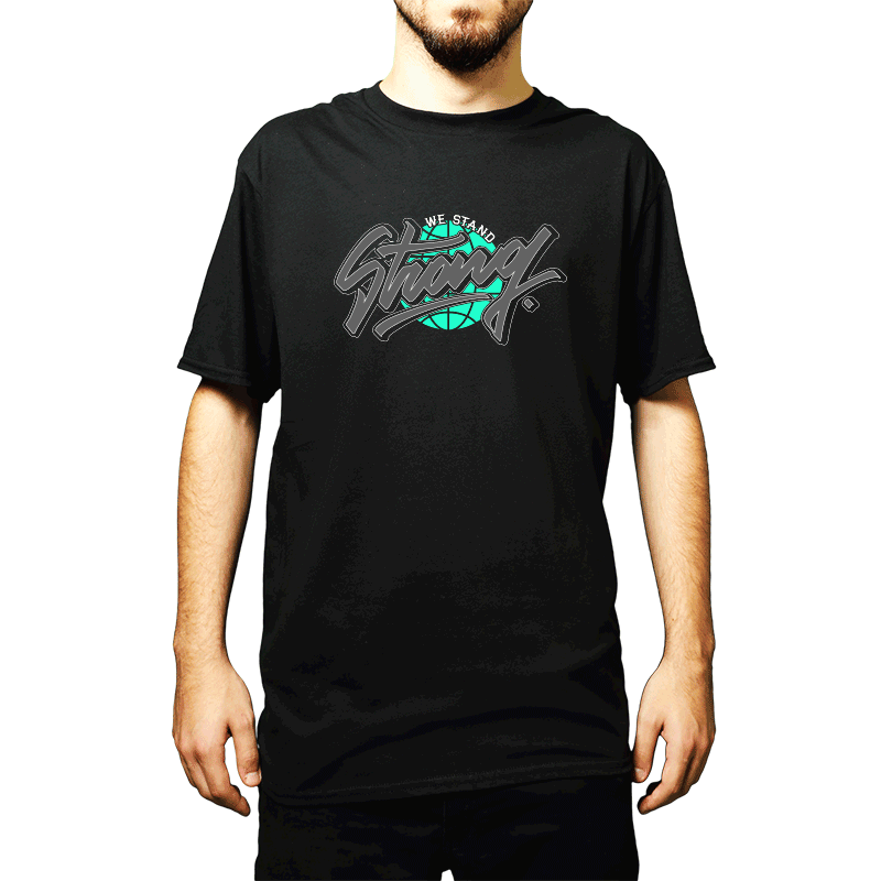 T-Shirt 12os Pithikos Black 'We Stand Strong''