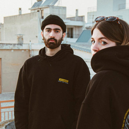 Hoodie ΑΤΕ Black/Yellow “Heart Not Found”