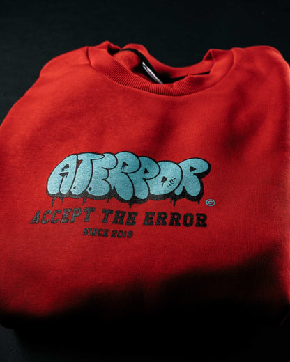 Crewneck ΑΤΕ Red/Blue/Black “A.T.Error Bomb”