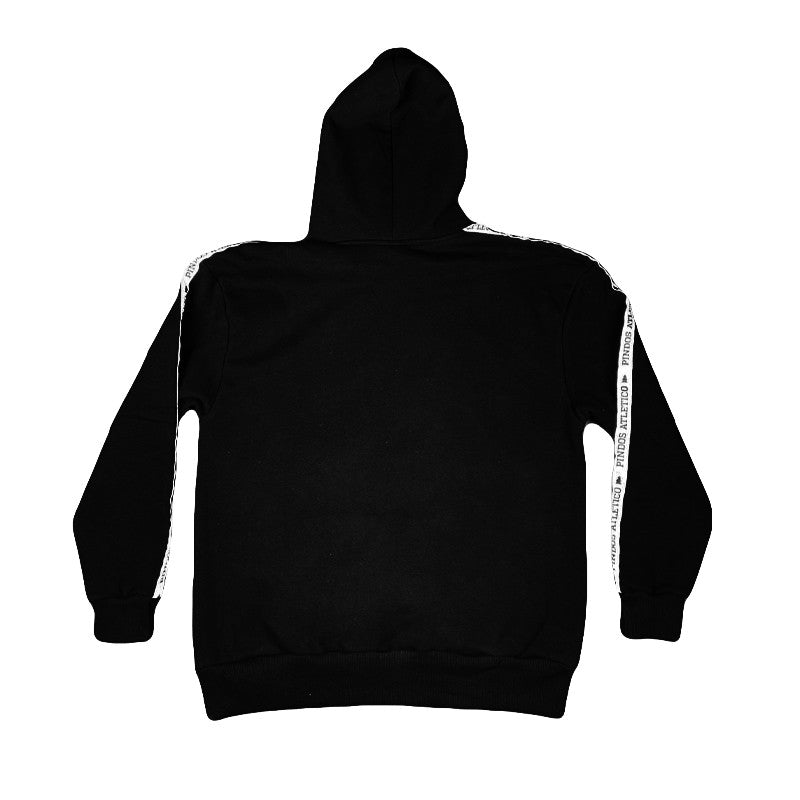 Hoodie Pindos Atletico Black With Tape