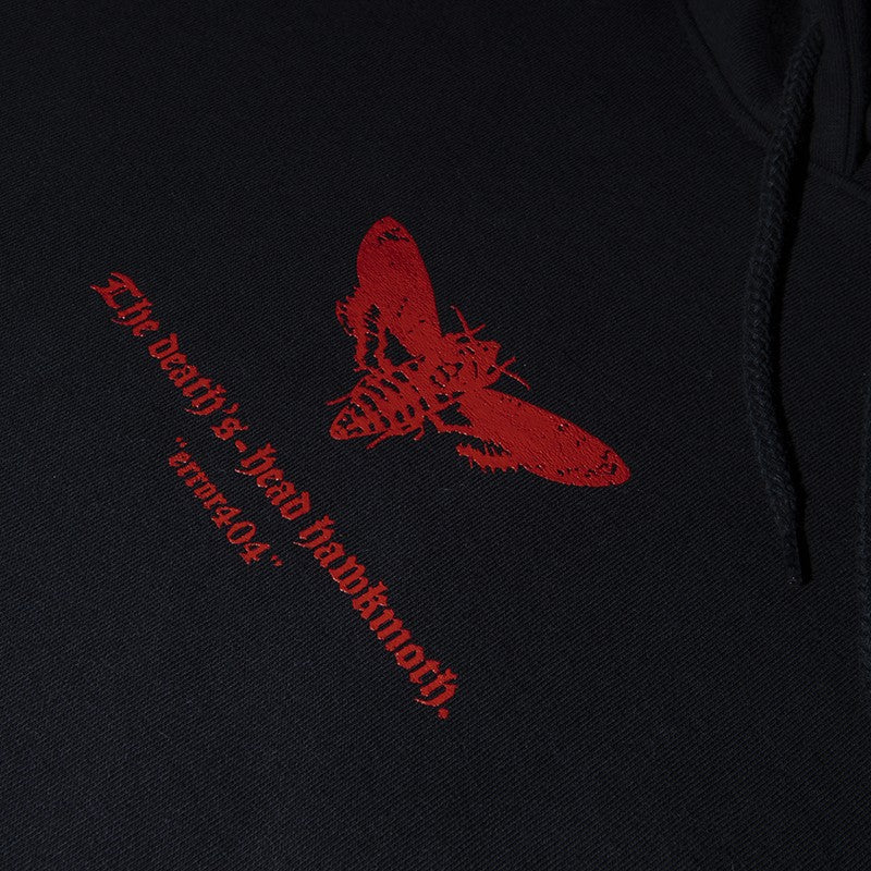 Hoodie ΑΤΕ Black/Red “HAWKMOTH”