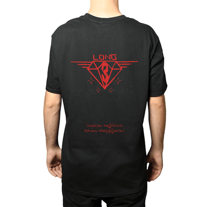 T-Shirt Long3 Black 318 Red