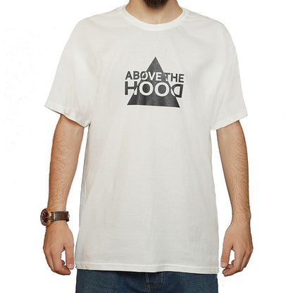 T-Shirt Above The Hood White with Black Logo