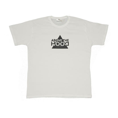 T-Shirt Above The Hood White with Black Logo