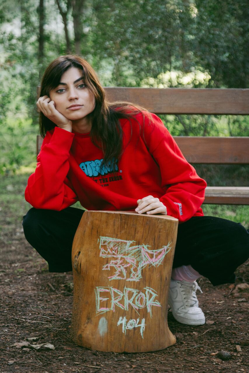 Crewneck ΑΤΕ Red/Blue/Black “A.T.Error Bomb”