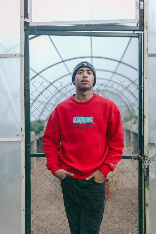 Crewneck ΑΤΕ Red/Blue/Black “A.T.Error Bomb”