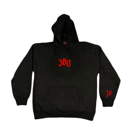 Hoodie JV ''360'' Black With Red