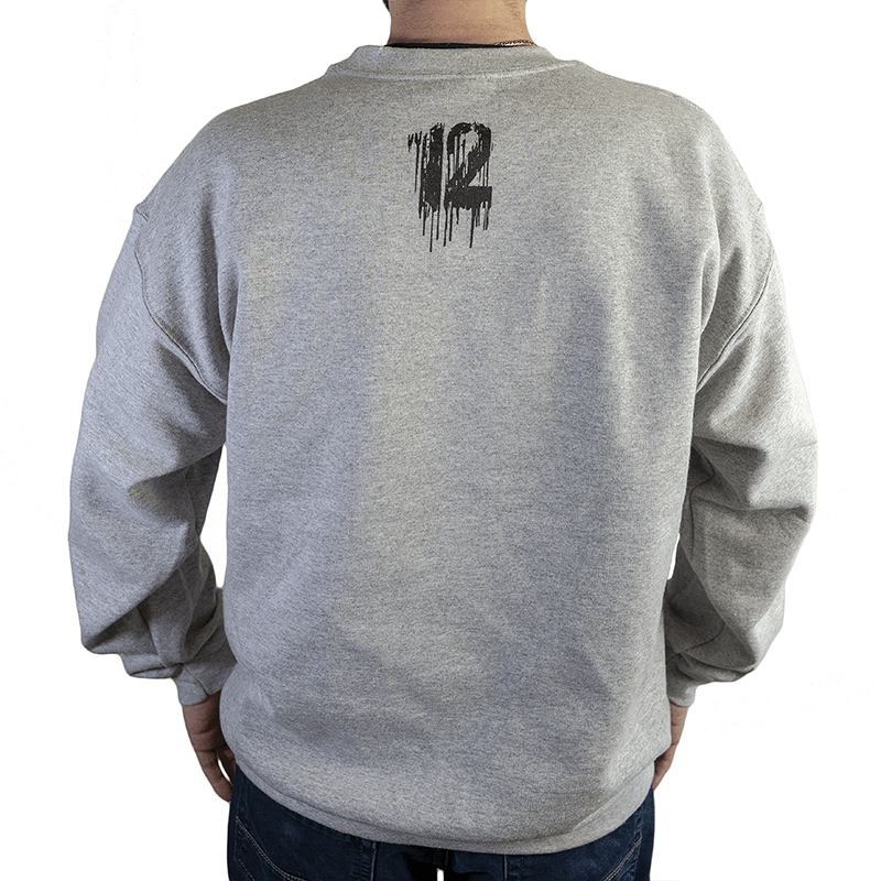 Crewneck 12os Pithikos Fighter (We Stand Strong) Grey
